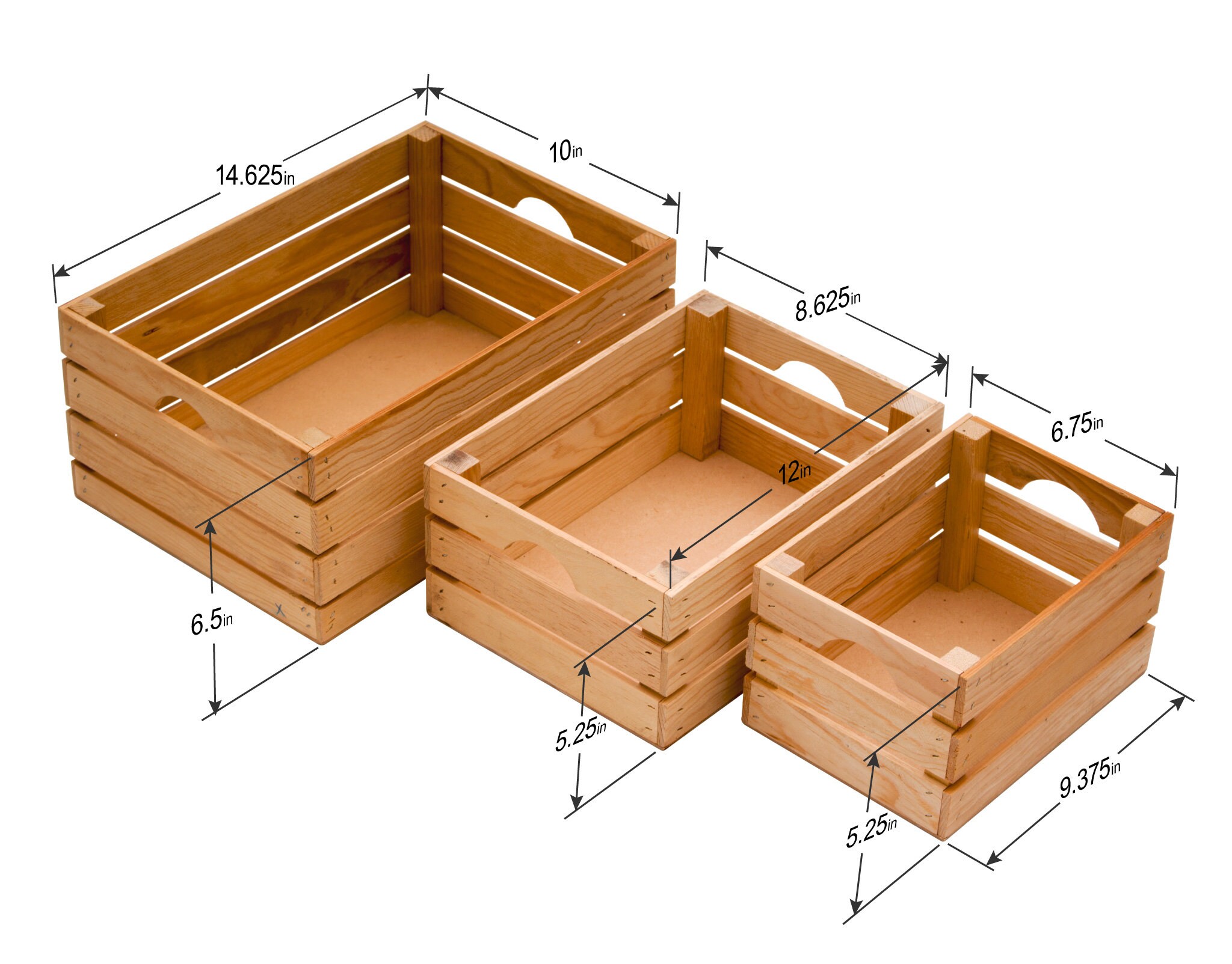 Rustic Wooden Crates Hand crafted made from 100 Etsy