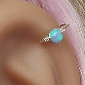 Sterling silver/14k gold filled hoop earring, Cartilage hoop, Helix hoop, Tragus, Forward helix hoop, Rook piercing,Daith piercing,cartilage