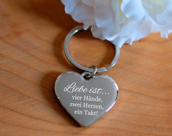 Porte-clés Shiny Heart - L’amour est...