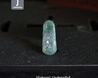 Hand Carved Guatemalan Jadeite Landscape Pendant - Certified Grade A
