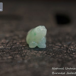 Dog Jadeite Charm/Pendant for Necklace - Hand Carved Burmese Jadeite, Natural Untreated Grade A Jade