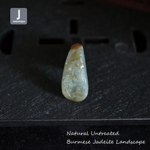 Mini Jadeite Landscape Pendant - Hand Carved Burmese Jadeite for Necklace - Natural Untreated Grade A Jade (Certified)