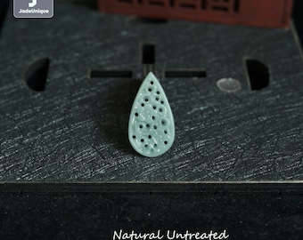 Carved Guatemalan Jadeite Pendant - Vintage Style Necklace