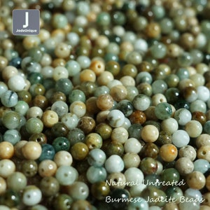 6.0mm Assorted Colours Jadeite Beads for Necklace/Bracelet | Burmese Jadeite Beads | Natural Untreated Grade A Jade
