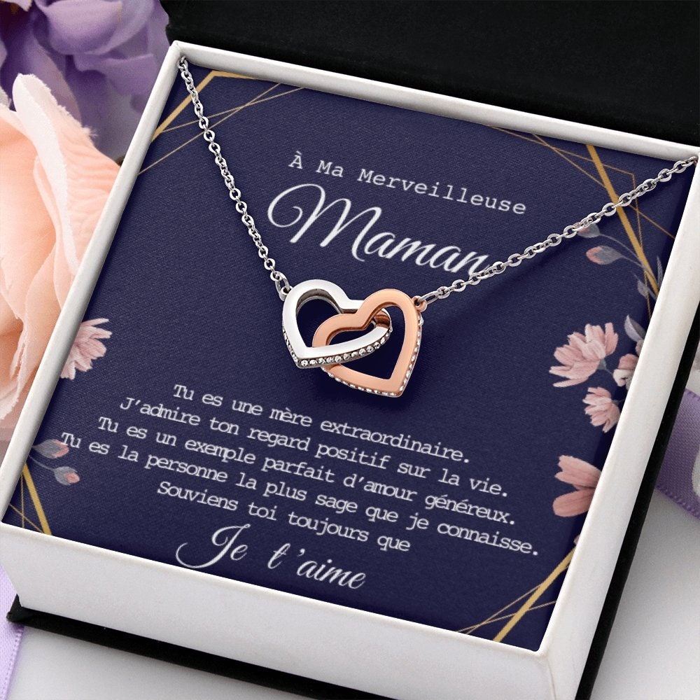 ONEMOM • Necklace Declaration Mom Double Heart