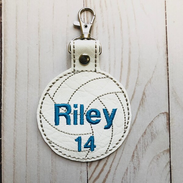 Volleyball Bag Tag Etsy
