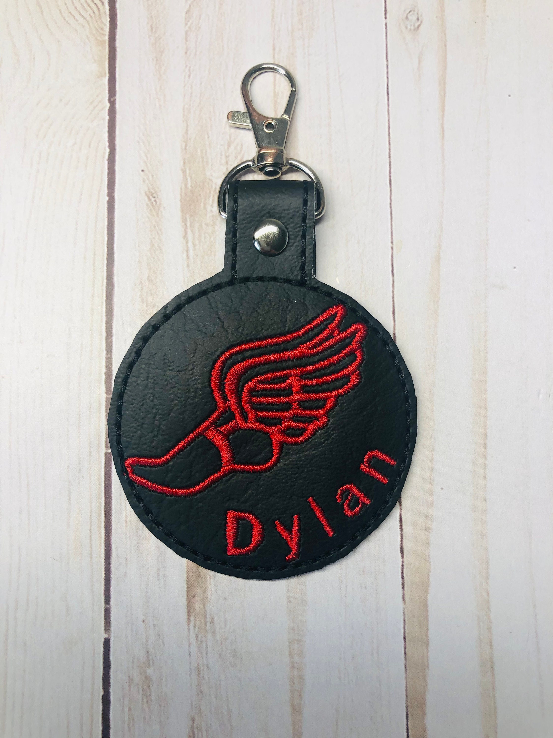 Track and Field Bag Tag/track and Field Keychain/track and Etsy