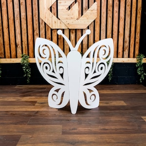 Giant Butterfly Wings, 3FT Tall Cardboard Butterfly, Freestanding folding Cardboard, Sturdy, Reusable, Customize with graphics