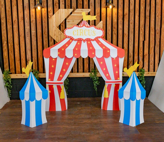 Circus Tent Stands, Huge 6FT Circus Themed Walkthrough Frame, 3 Tents &  Sign Included, Children's Party Display, Folding Cardboard, Reusable - Etsy  Sweden