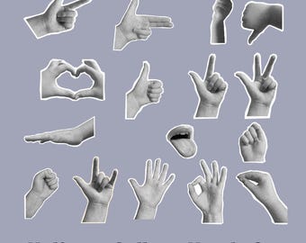Collageset met halftoonwijzers