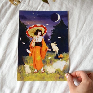 Carte en édition limitée | Illustration Moonlight walk