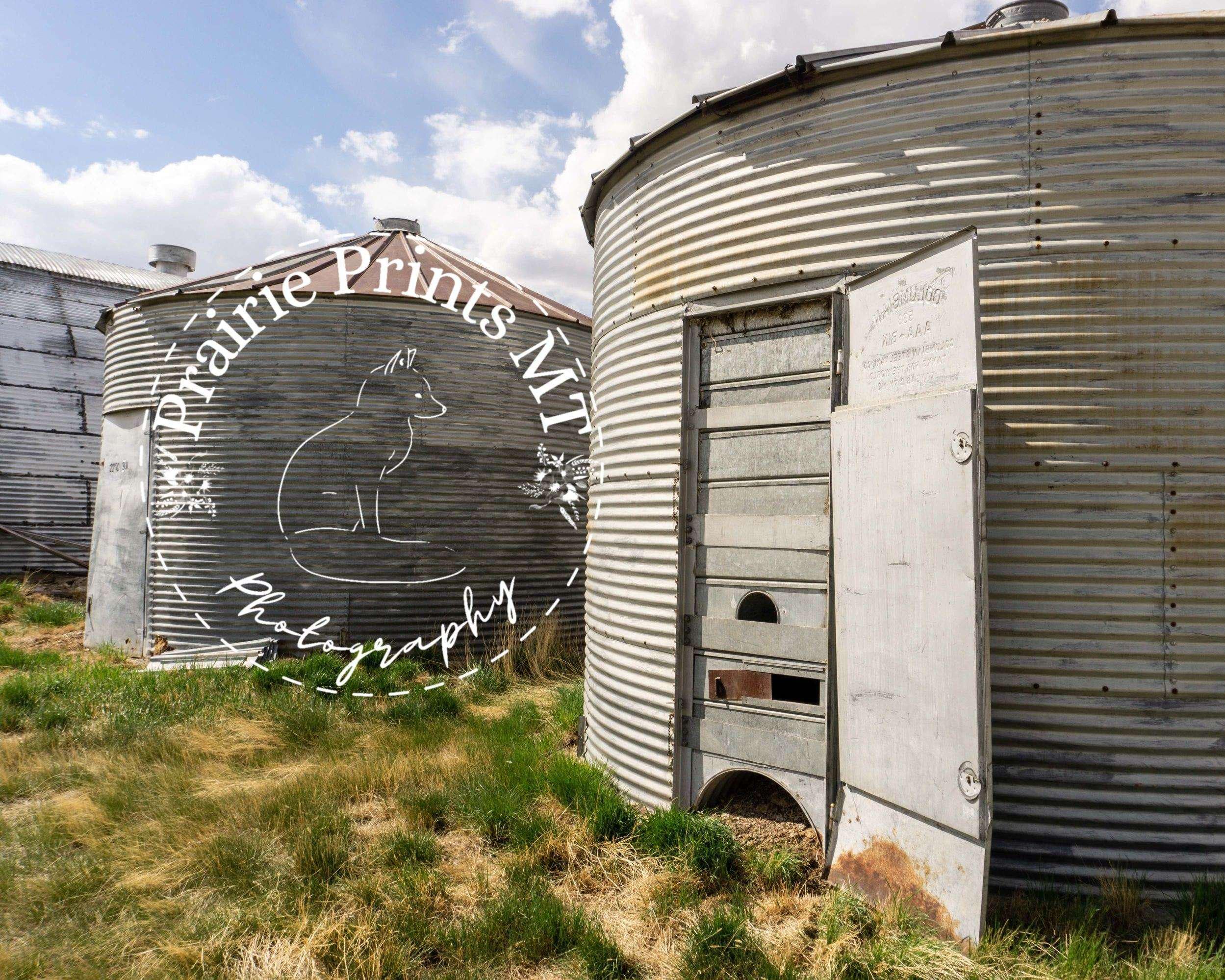 11x14 inches - Rustic Grain Bin Wall Art – Weathered Farm Photography Print for Country & Barn Decor - Rustic Farm Photography Print of Weathered Grain Bin