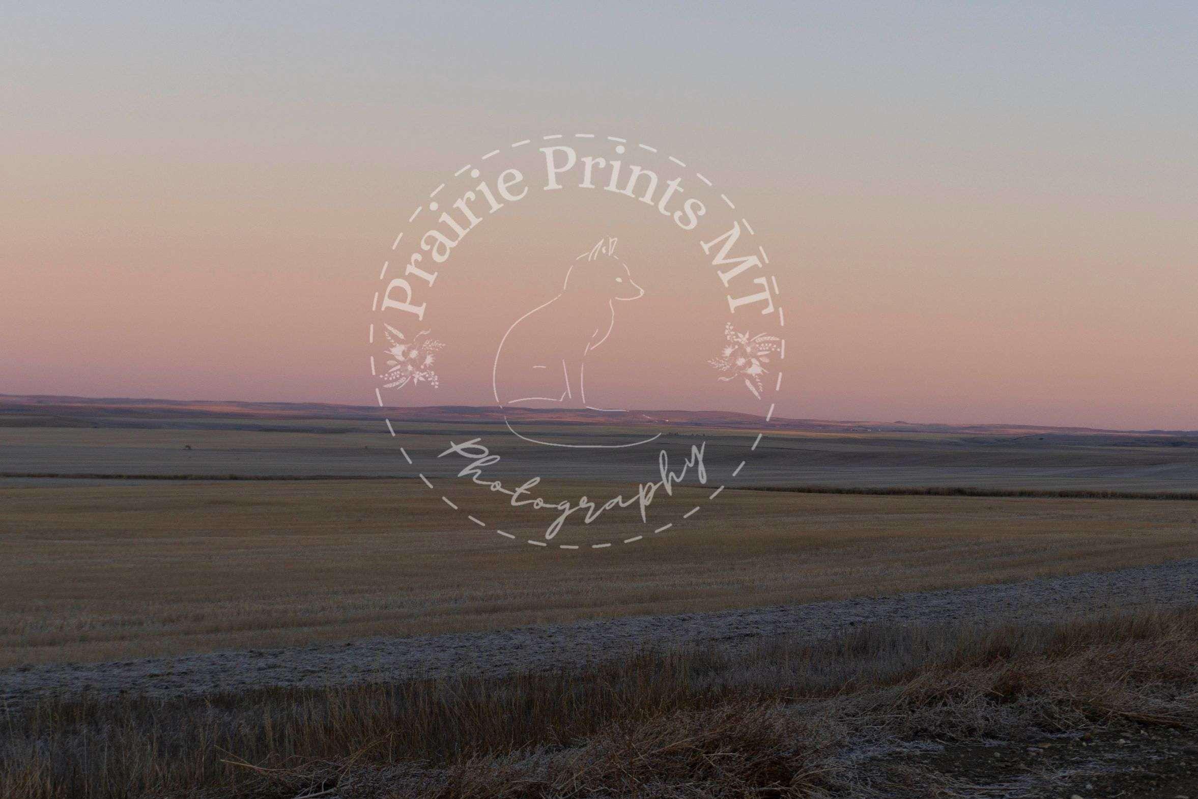 Prairie Dusk - Montana Landscape Wall Art Print
