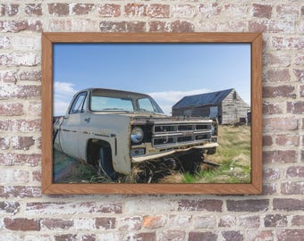Unframed Photo Print - Rust and Memory - Vintage GMC Truck Wall Art Print