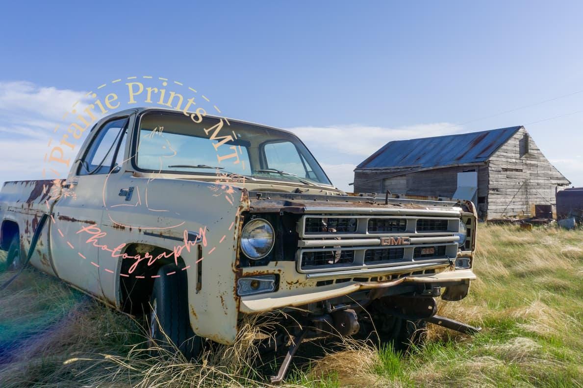 Rust and Memory - Vintage GMC Truck Wall Art Print 10x15 inches - Image 1