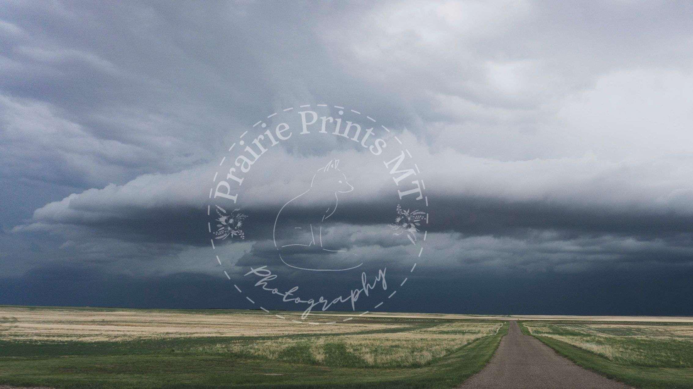 Before the Break - Prairie Storm Wall Art Print