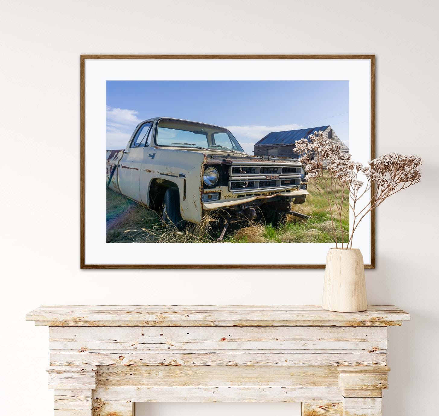 Rust and Memory - Vintage GMC Truck Wall Art Print 10x15 inches - Thumbnail 2