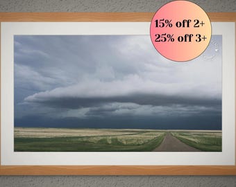 Unframed Photo Print - Before the Break - Prairie Storm Wall Art Print