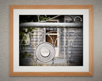 Unframed Photo Print - Old Gate Charm - Rustic Sears Fence Detail Wall Art Print