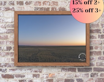 Unframed Photo Print - Prairie Dusk - Montana Landscape Wall Art Print