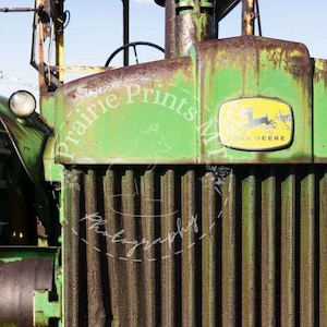 John Deere Rust - Vintage Tractor Front Grill Print