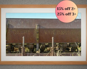 Unframed Photo Print - Vintage John Deere Planter Print: Rustic Farmhouse Wall Art