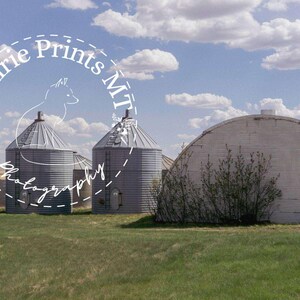 Grain Bin Wall Art Print Montana Photography Rustic Home Decor