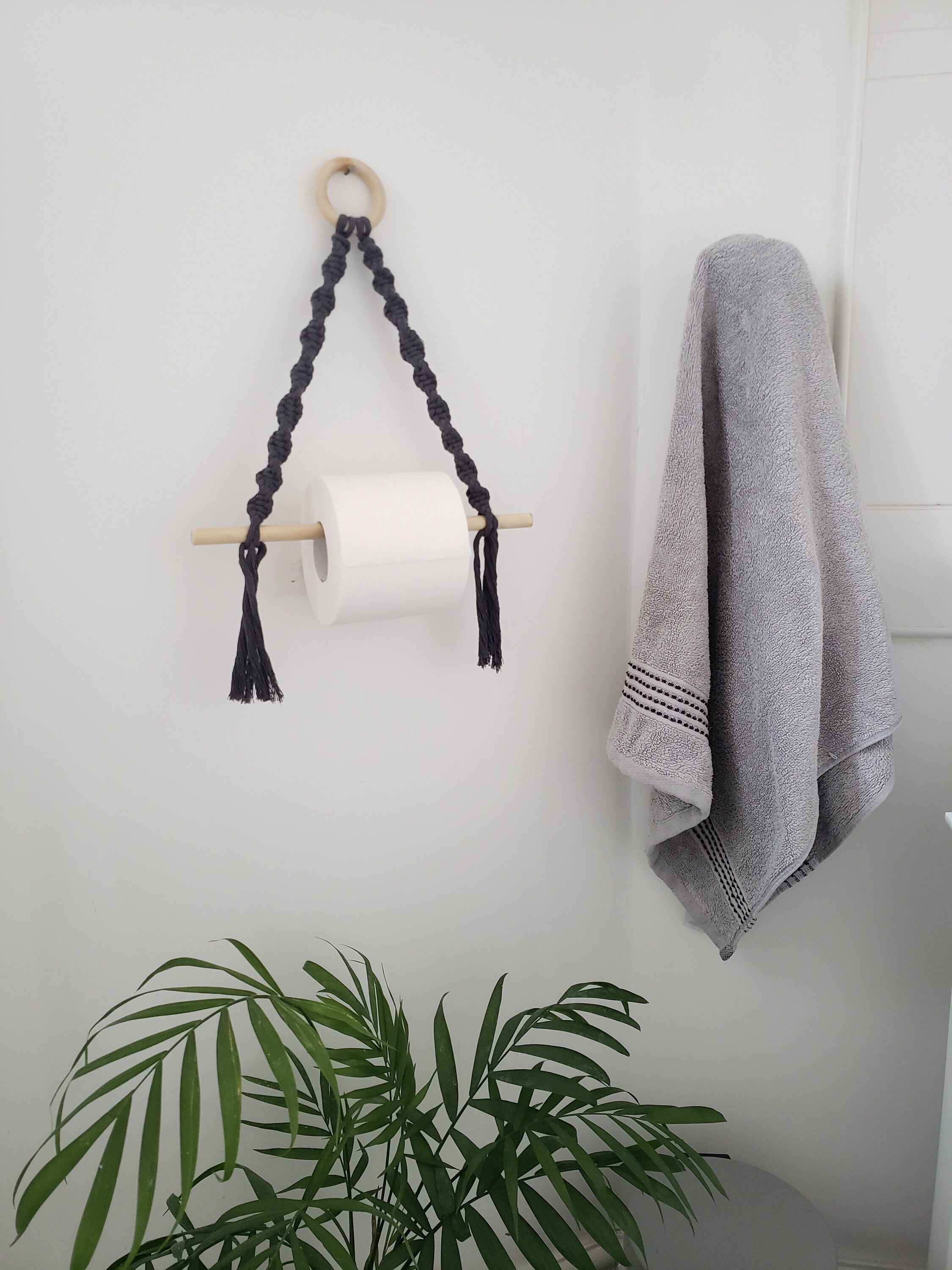 Macrame Toilet Roll Holder recycled and sustainable Etsy
