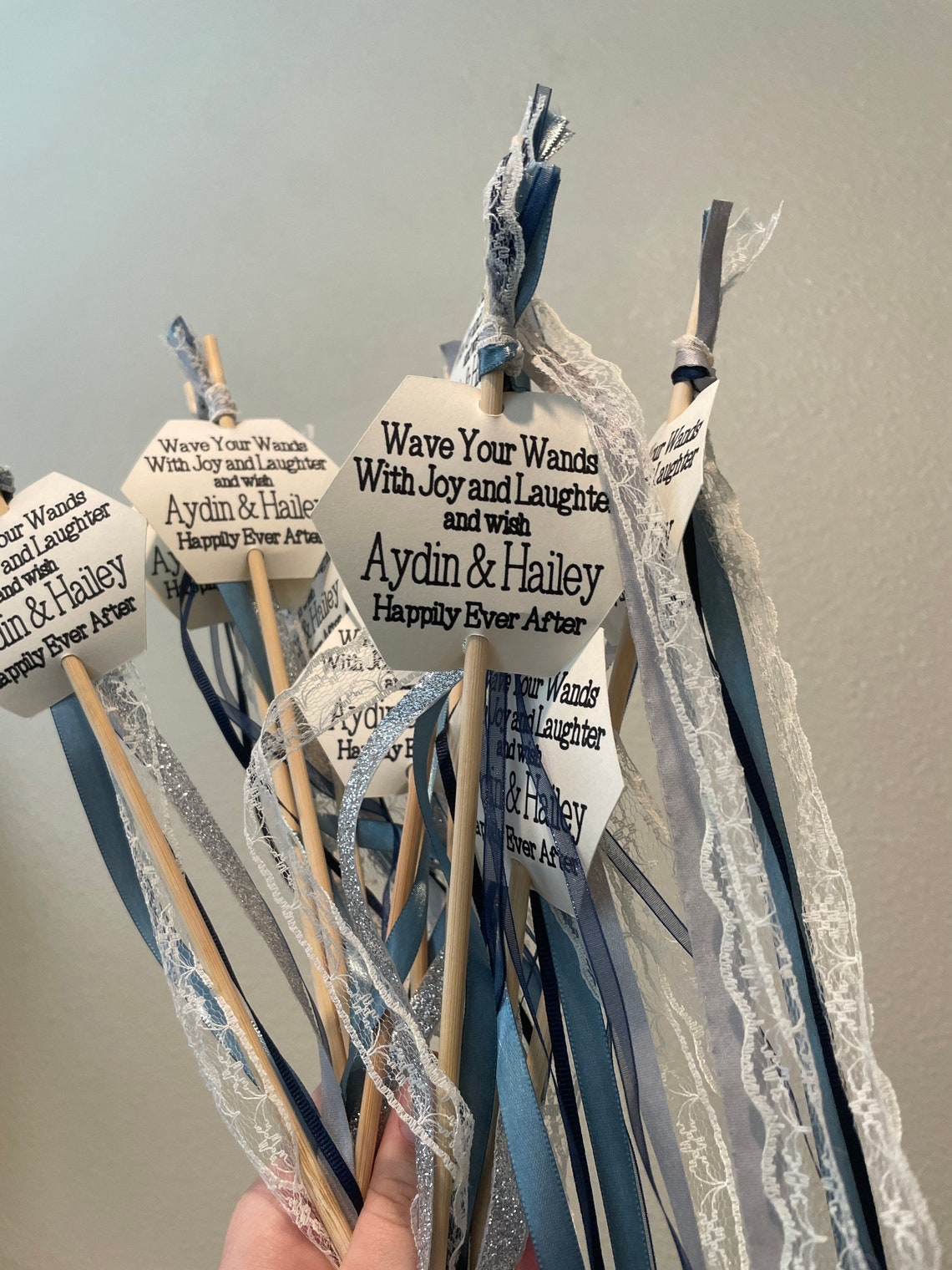 Wedding ceremony send off wands Etsy