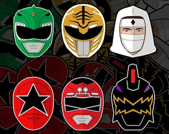 Stickers - Tommy Oliver Master Morpher Power Rangers 90’s Retro (MMPR, Zeo, Turbo, Dino Thunder) VHS Classic