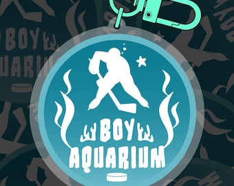 Keychain or Sticker - Boy Aquarium - Hockey - Heated Rivalry