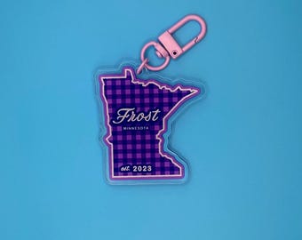 Keychain, Sticker, Magnet or Iron On - Minnnesota Frost - PWHL - Hockey - Minnesota Classic Design