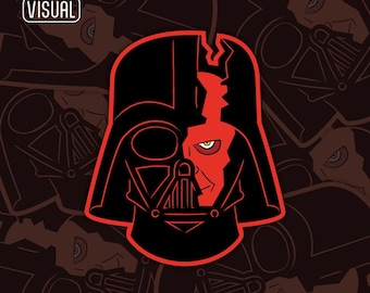 Star Wars Darth Vader Fractured Vinyl Sticker & Keychain