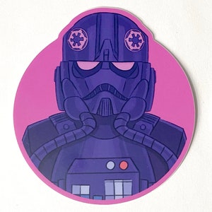 Star Wars Tie Fighter Pilot Sticker 3x3