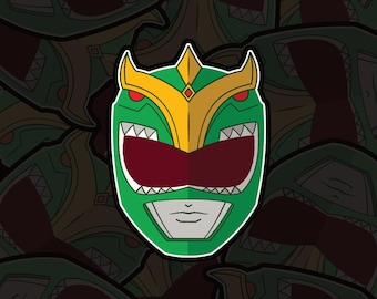 Sticker - Matthew Cook Green Ranger Power Rangers 90’s Retro - VHS Classic