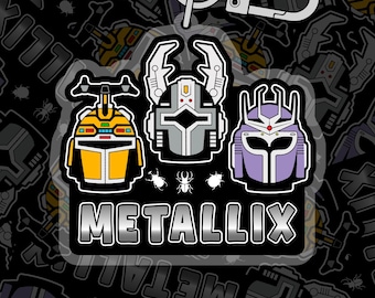 Sticker or Keychain - Beetleborgs Metallix 90’s Retro Tokusatsu VHS Classic
