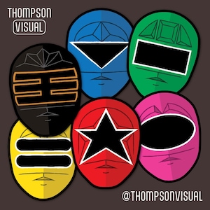 Power Rangers Zeo 90’s Retro Stickers