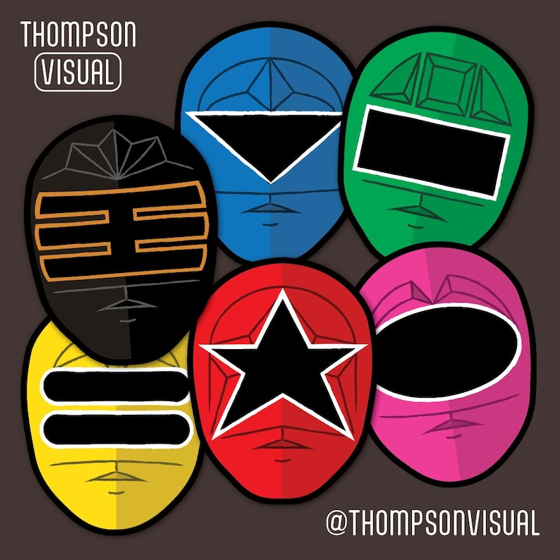 Power Ranger Sticker Chart Template Power Rangers Zeo 90’s Retro Stickers - Etsy