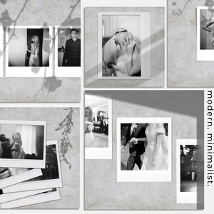 Neutral Instagram Template Polaroid Template Mood Board image 4