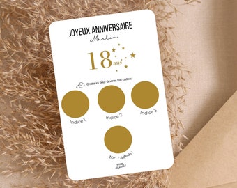 Customizable card | Scratch birthday card | gift voucher | personalized birthday | voucher for | nice gift card | announcement idea