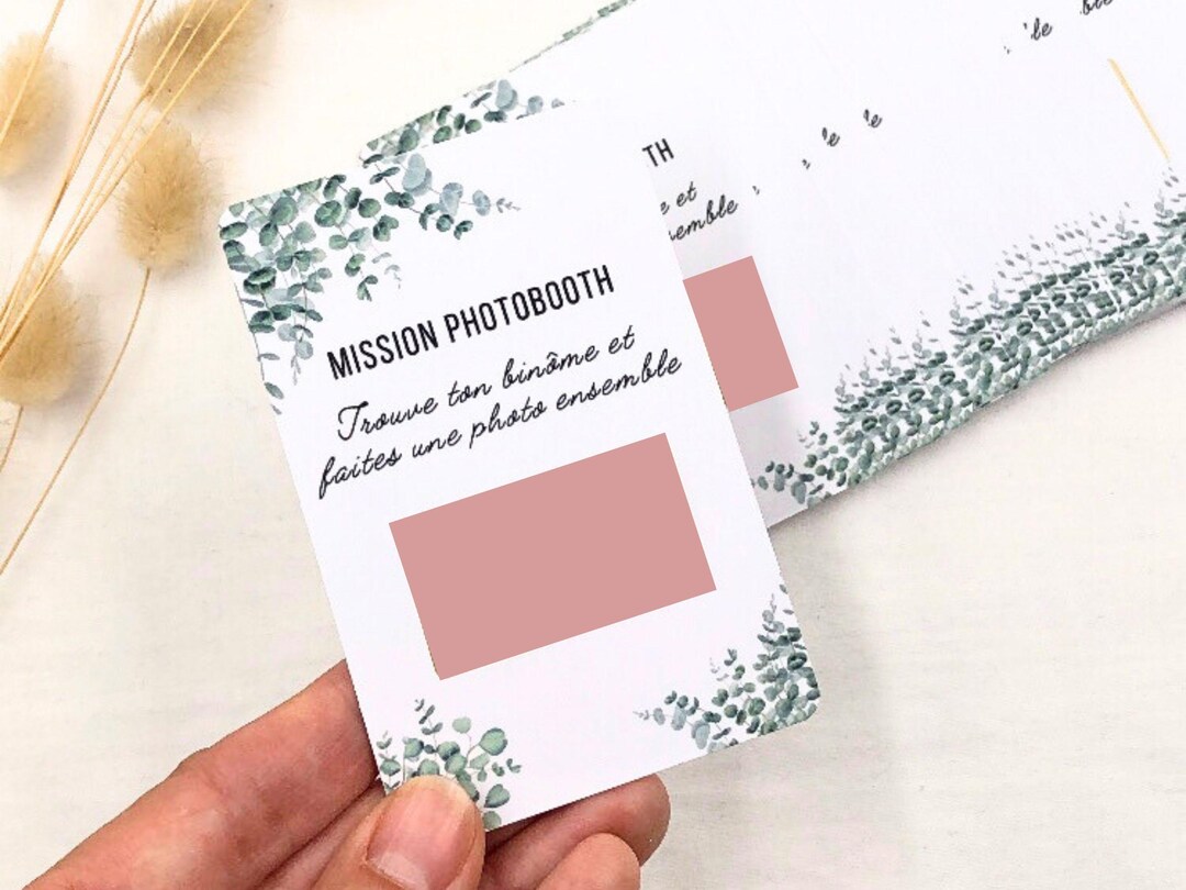 Scratch-off Matching Game for Weddings With Photo Booth Entertainment ...