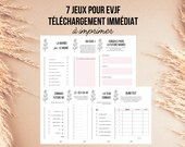 JEUX EVJF à télécharger et à imprimer, animation EVJF, enterrement de vie de jeune fille, bachelorette party, 7 jeux team bride imprimables