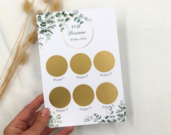 Itinerary map for hen party, hen party program, customizable scratch card, bride-to-be, bachelor party, hen party entertainment