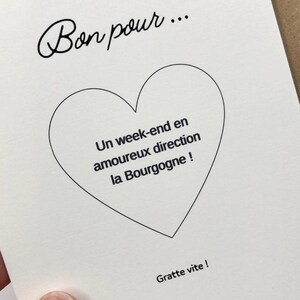 Cartão surpresa personalizado para raspar, anúncio de gravidez, vale-presente para raspar, união estável, pedido de casamento, testemunha, fim de semana imagem 9