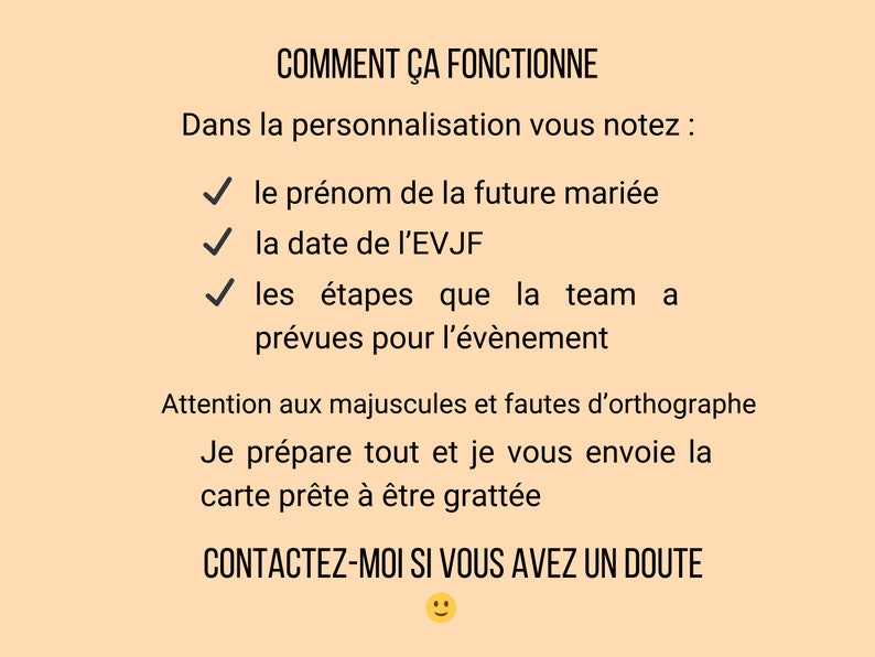 Carte à gratter EVJF personnalisée – Programme EVJF – Itinéraire enterrement de vie de jeune fille – Animation fun pour future mariée image 6