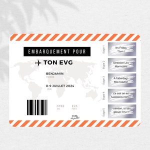 Carte à gratter pour EVG, programme EVG, carte personnalisable, futur marié, cadeau enterrement de vie de garçon, animation evg image 5