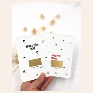 Carte à gratter Fête des Mères personnalisable, Cadeau surprise maman, annonce grossesse, bon pour, demande mariage, Bonne Fête Maman image 7