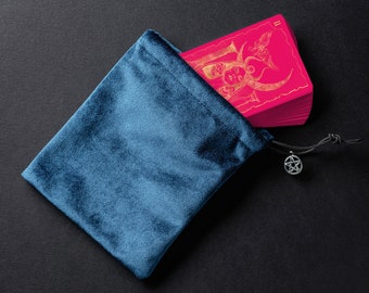 Mystical Universe Tarot Deck with Guidebook and Tarot bag, Pink Gold Tarot Deck for Beginners, NOT Foiled