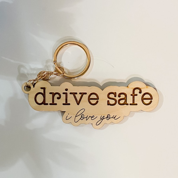 Drive Safe Keychain Etsy