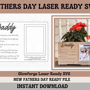 Daddy Definition Frame || Dad Picture Frame || Gift for Dad || Fathers Day Gift || Laser Ready SVG || Glowforge || Fathers SVG